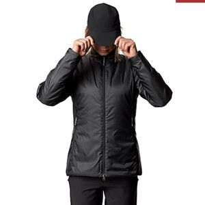 Women's Black Insulated Puffer Jacket - Sleek Full-Zip